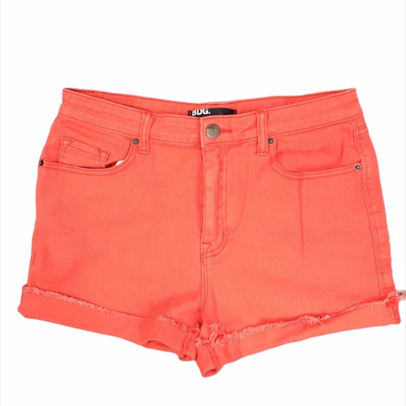 BDG Urban Outfitters Orange Denim Jean Shorts